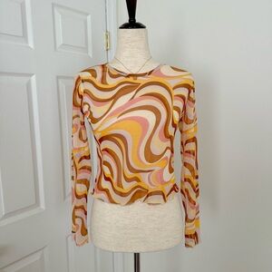 Altar’d State Mesh Retro Top